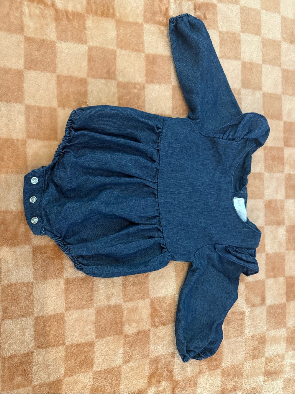 Navy Blue Baby Romper